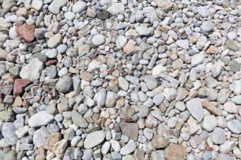 Pebble gray beach texture closeup