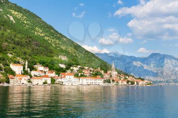 View of Perast town, Montenegro