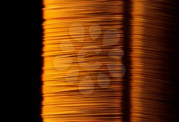 Rolled copper wire of electrical transformer