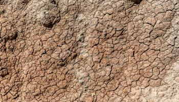 Cracked dry soil. Dry earth background
