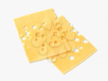 Thin slices of Swiss cheese 
