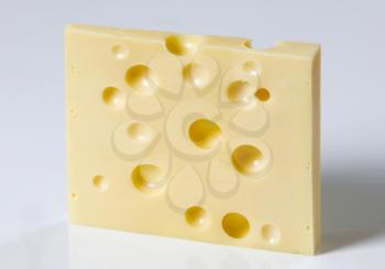 Slice of Swiss cheese