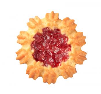 Butter cookie with jelly center
