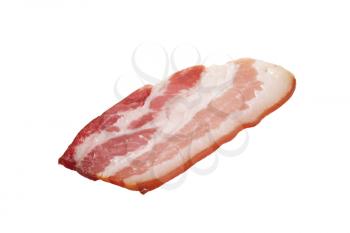 Slice of streaky bacon