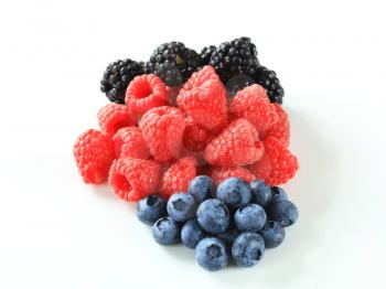 Studio shot of mixed berries
