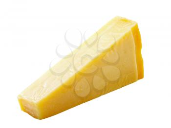 Wedge of Italian hard cheese