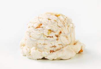 Scoop of walnut ice cream