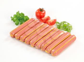 Sausages in artificial casing - studio