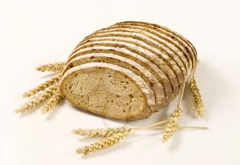 Sliced loaf of continental bread
