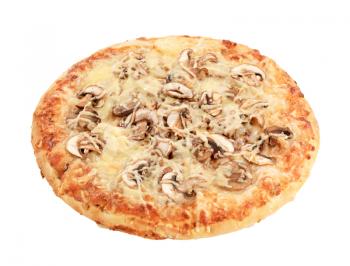 Pizza Fungi isolated on white