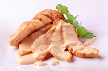 Grilled chicken breast - detail