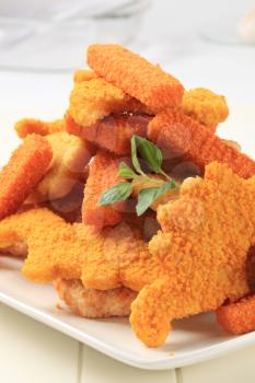 Convenience food - Breaded fish fingers and nuggets