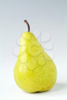 Sudio shot of a single ripe pear  