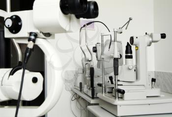 Medical optical devices
 to check patient's eyesight
