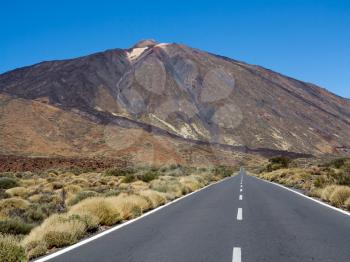 Road to Mount Teide, Tenerife Island 