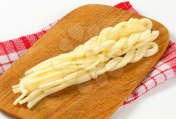 Slovak cuisine - String cheese in the shape of little braids (Korbaciky)