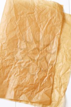 Sheet of parchment paper for baking