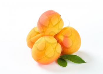 Fresh apricots - studio shot