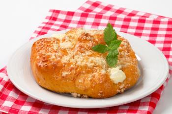 Sweet pastry with cream cheese filling