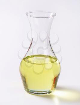 Cooking oil in a carafe