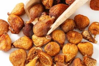 Studio shot of dried figs