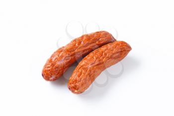Kielbasa Mysliwska - Lightly smoked and dried kielbasa sausages with wrinkled skin
