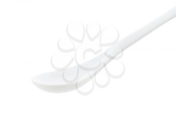 White porcelain spoon ideal for serving condiments or sugar