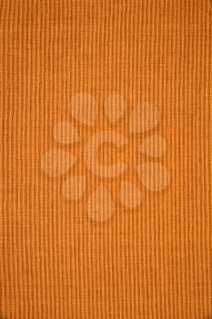 Detail of brown woven ribbed cotton placemat