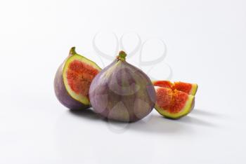 Studio shot of fresh fig fruits