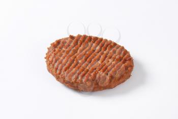 Single Grilled Beef Burger Patty
