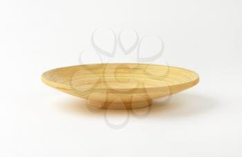 Empty hand crafted bamboo bowl