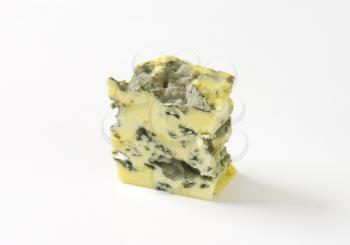 Piece of French blue cheese