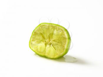 Half a lime fruit - squeezed