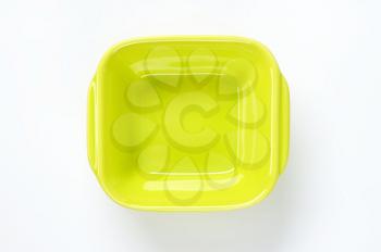 square bright green oven to table dish