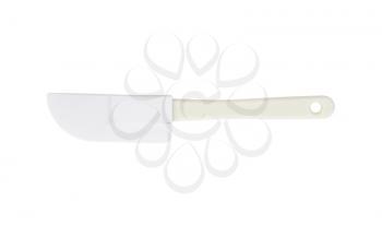 white silicone spatula or dough scraper