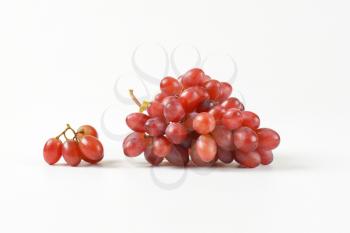 bunch of ripe red grapes