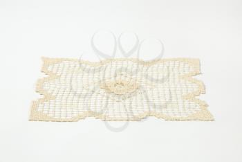 Vintage square crochet place mat