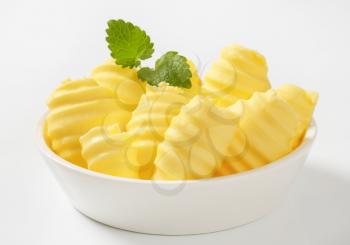 Bowl of fresh butter curls