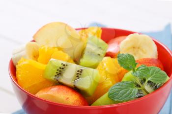 bowl of fresh fruit salad - close up