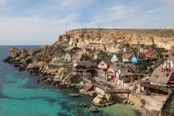 Popeye Village, also known as Sweethaven Village - a film set, Malta