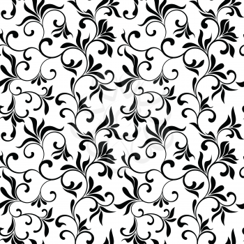 Floral seamless pattern. Abstract seamless pattern with flowers