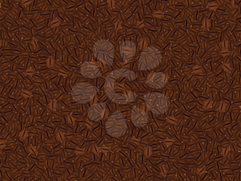 Vector background made in coffee beans