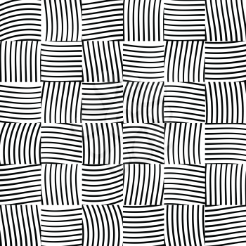 Seamless vector pattern. Background of interwoven lines
