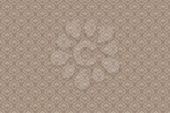 Vintage Seamless pattern. Wallpaper in damask style. Texture for print, wallpaper, home decor, textile, package design