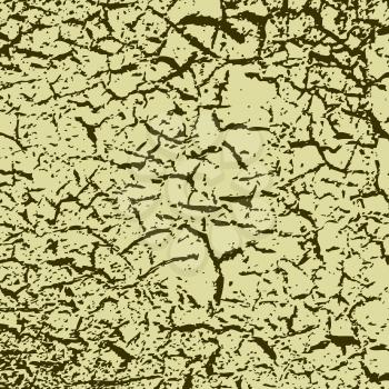 Simple vector background of old cracked paint.