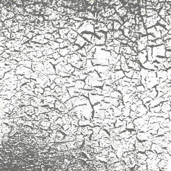 Simple vector background of old cracked paint.