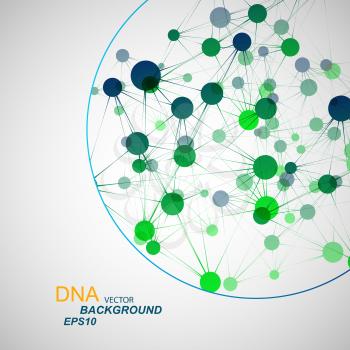 Vector network connection and DNA eps10.