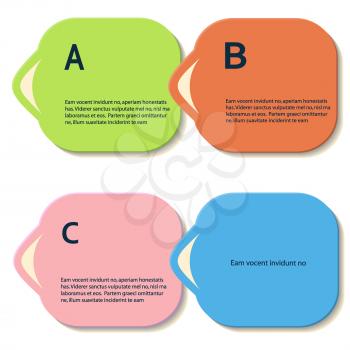 Abstract color vector shapes for your infographics.