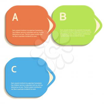 Abstract color vector shapes for your infographics.