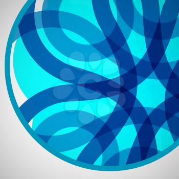 Vector abstract circle icon. Molecule color design.